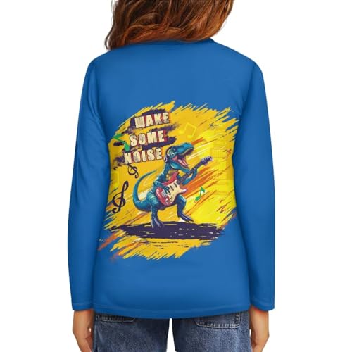 Boys Girls Athletic Crewneck Tops Comfortable Long Sleeve Shirts Casual Stretch Tees T-Shirt for 3-16 Years Child3