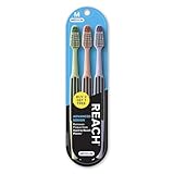 REACH Advanced Design Toothbrushes, Medium, 2-Count