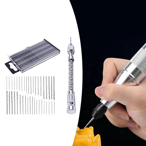 Baoblaze Micro Screw Extractor Supplies Furadeira de mão portátil Furadeira manual para entusiastas