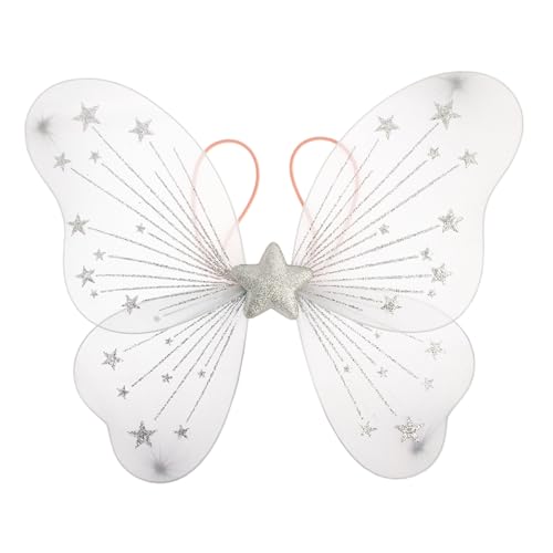 Alas de vestir estrella plateada Stephen Joseph con tirantes elásticos para niños