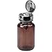 MENDA 35743 Glass/Steel/Pfa(Perfluoroalkoxy Alkanes) Dispensing Bottle, Take-Along Liquid Dispenser Pump, Amber Glass, Impact Resistant, PFA Stem, 4 oz, 4 fl. oz. Capacity