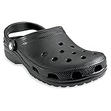 Crocs Men's Classic Clogs, Black, 8D