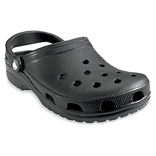 Crocs Unisex Clogs, Black Charcoal, 9 US Men