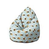 DreamRoots Sitzsack Kinder mit füllung - Bodenkissen Kinder Sitzsack - Sitzsack Kinderzimmer 70 x 70 x 105 cm - Bean Bag Kinder - Bubibag Sitzsack - Kindersitzsack - Sitzkissen Boden Kinder