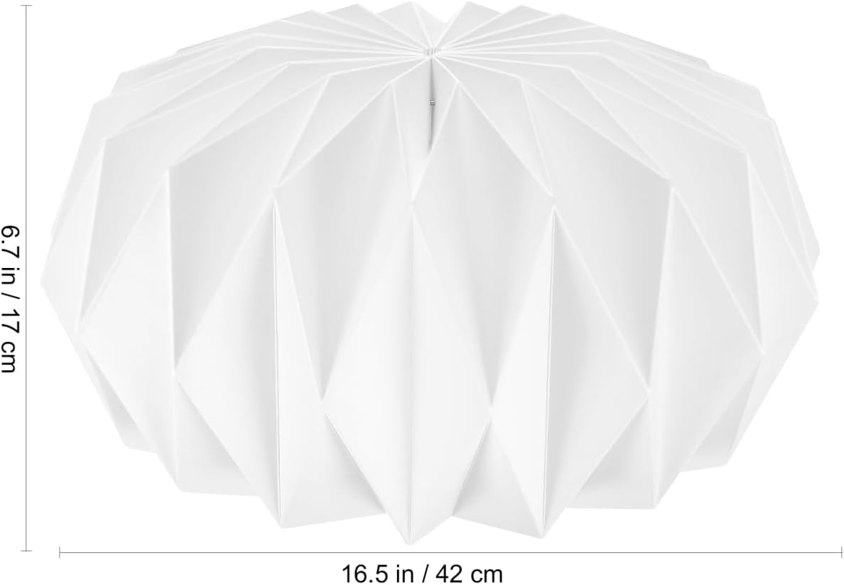 Mikikit Magnetic Lampshade Light Cover Accessory 13.26 Inch Decorative Lamp Shade for Home Bedroom Living Room Warm Diffuse Lighting Easy Installation