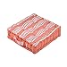 Coussin de Sol Mandelieu rayé, 45x45x10cm, Polycoton (Corail)