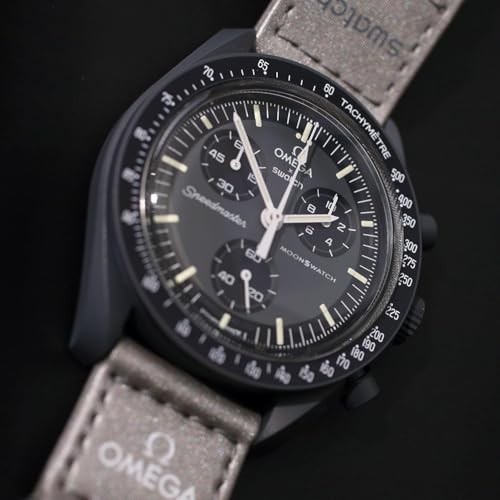 Image of Omega x SWATCH Mercury Watch, Omega Swatch Collaboration, Authentic Product, Box with Shopper, Speedmaster Model, Mission Waterproof, MoonSwatch