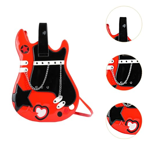 Sac à main original guitare rouge : résolvez le manque d'espace avec style - 3
