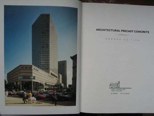 Architectural Precast Concrete Manual/Mnl-122-89 0937040428 Book Cover