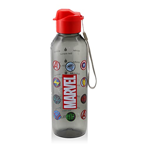 Image of SKi Homeware Trio 3 Compartment Bento Lunch /Snack Box + Sipper Bottle Combo |for Kids' School, Picnic, Sports | for Return Gifts or Party Favours- Avengers