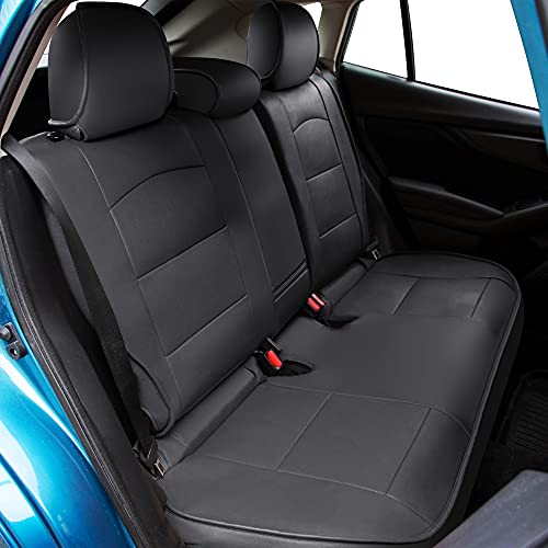 Oasis Auto 2012-2022 Impreza & Crosstrek Custom Fit Leather Seat Covers (17-22 Impreza & 18-22 Crosstrek, Black) #TOP2