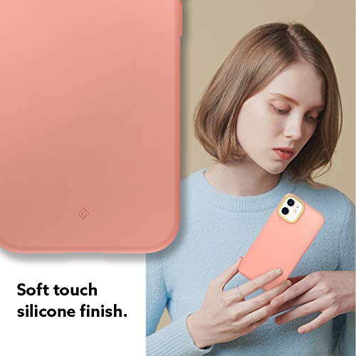 Image of CASEOLOGY Nano Pop Back Cover Case Compatible with iPhone 12 Mini (Thermoplastic Polyurethane and PC | Peach Pink)