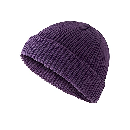 Trawler-Beanie-Watch-Hat-Roll-up-Edge-Skullcap-Fisherman-Beanie-for-Men-Women-Winter-Beanie-Hat-Warm-Knitted-Hat-Men-Knit-Cuffed-Beanie-Unisex-Cuffed-Plain-Skull-Knit-Hat-Cap
