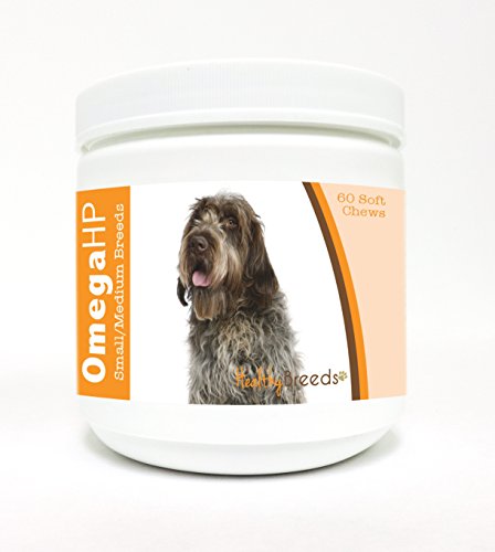 Image of Healthy Breeds Wirehaired Pointing Griffon Omega HP Fatty Acid Skin and Coat Support Soft Chews 60 Count