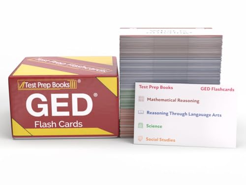 GED Study Cards 2025-2026: GED Test Prep and Practice Questions for All Subjects [2nd Edition]