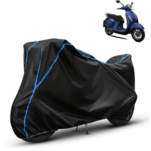 Image of Kerwa Waterproof Bike Cover Compatible with Bajaj Chetak | Dust Proof, UV-Resistant, All-Weather Protection Bike Body Cover, Windproof Elastic Bottom