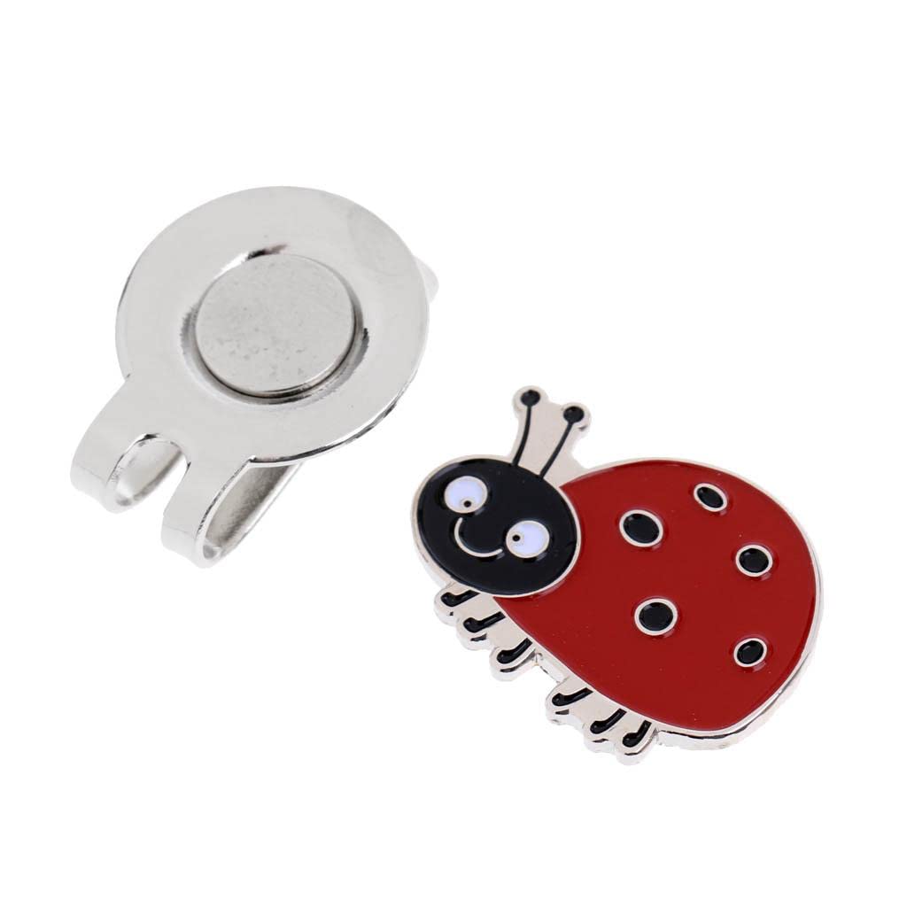 arythe Portable Mini Alloy Golf Ball Marker with Magnetic Golf Hat Clip Ladybird (B09R9SJ5HW) Amazon Price History, Amazon Price Tracker