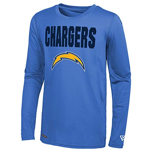 NFL Men's 50 Yard Dri-Tek Long Sleeve Tee, Los Angeles Chargers, X-Large