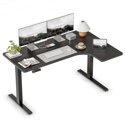 Amazon | FEZIBO 電動 昇降デスク スタンディングデスク 幅60cm 奥行