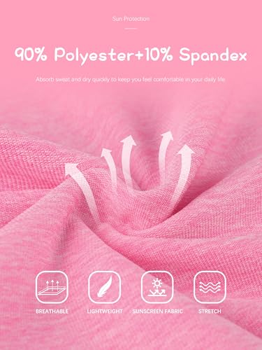 QWE 5 Pack Girls Shirts Athletic Short Sleeve T-Shirts Dry Fit Crew Neck Shirts Tops for Girls Youth Teens 5-18 Years2