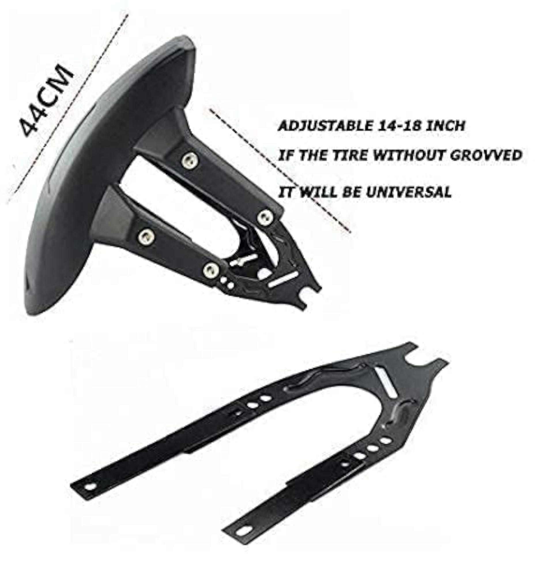 Unbreakable Strong Body Universal Mudflap/Tyre Hugger Motorcycle Rear Fender
