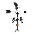 Montague Metal Products 32-Inch Deluxe Weathervane with Color Full Bodied Eagle Ornament