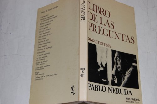 Libro de las preguntas: Obra po´stuma (Bibliote... [Spanish] 8432203084 Book Cover