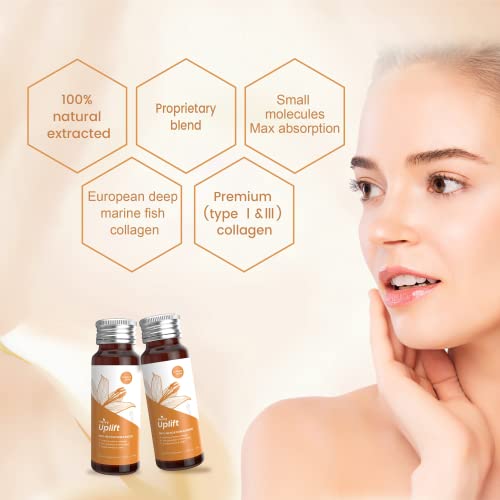 Image of Heivy Liquid Collagen Supplement, Collagen Drink, Collagen Peptides, Age-Defying and Brighten up Your Day, Ageless Beauty, Hydrolyzed Collagen, with CoQ10, 1.69 fl.oz. /Bottle (1 Box,10 Bottles)