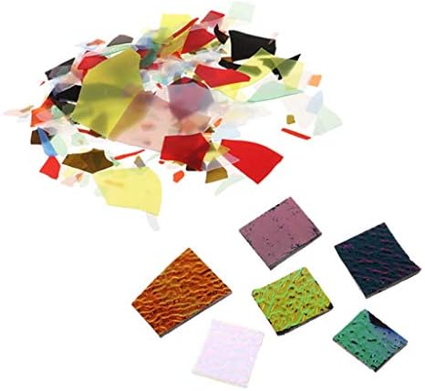 56G Diverse Dichroïsche Glasresten Die Glas Smeltbaar Glas