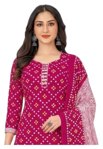Image of Priyashi Women Unstiched Crepe dress materials | Crepe Salwar Suit for women with dupatta | suit material for women unstitched