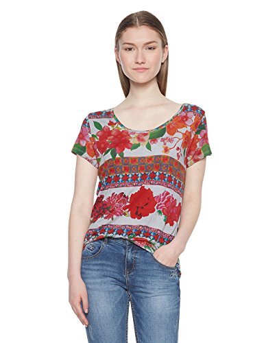 Desigual TS_Logan Camiseta, (Cemento 2012), Medium para Mujer