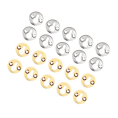 Image of 10Pcs Round Hanging Picture Oil Painting Mirror Frame Hooks Hangers With Screws Gold /Silver Furniture Hardware 25mm (Color: A)