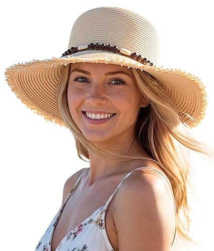 ACUSHLA Boho Straw Beach Hat for Women & Men...