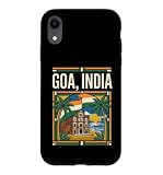 Hülle für iPhone XR Goa Indien Flagge Strand Basilika Reise Grafik