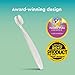 RADIUS Children's Toothbrush Pure Brush Ultra Soft BPA Free ADA Accepted Designed for Delicate Teeth for Kids 6 Months and Up - Clear - Pack of 1
