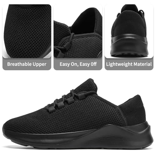 Mens Running Shoes Tennis Slip On Gym Sneakers Walking Shoes Gym Non-Slip Trail Trainers Athletic Jogging Comfortable Road Workout Breathable Fashion2