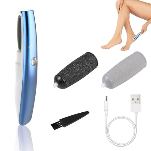 Quitadurezas De Los Pies Electrico Con Rodillos, Recargable Eliminador De Callos Electrico, Portátil Lima Eléctrica Para Pies, Quita Callos Pies Electricos, Para Piel Seca Dura, Muerta Y Agrietada