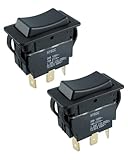 Vaticas 2PCS 3Pin Rocker Switch Replace HY60C, Fit for Ship Car Motor Tools and Industrial Equipment, ON-Off-ON 20A/125V-15A/277V
