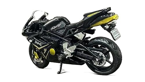 Modèle Réduit Triumph 675 Échelle 1:18 Miniature Moto Noire Véhicule Classique