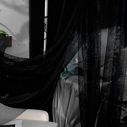 Obokidly Elegant 4 Corners Post Mosquito Canopy Net For Bed Canopy Luxury Netting Bedroom Decoration For Girls Men Women Adults & Boys For Twin/Full/Queen/King/Cal King (Queen, Black) #TOP2