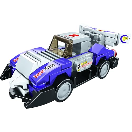 Image of 8-in-1 Super Racing Car Sharp Peak (98 Pieces) | Learn About Speed | Building Block Set for Kids Age 6+ | STEM Educational Toy | Build, Collect & Create Robot | Science & Learning Toy