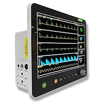 PM6800VCMIP 15" Veterinary Multi-Parameter Monitor with ETCO2Mainstream ECG RESP SpO2 NIBP Temp PR Dual IBP Printer