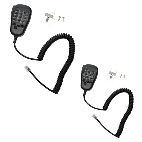TDYU Mh-48a6j 6 Pin DTMF Speaker Mic Handheld Microphone Compatible with Yaesu FT-7800R FT-7900R FT-8800R FT-8900R FT-2900R FT-1500 FT-8100 FT-8100M FT-8500 FT-8800 Walkie Talkie Radio 2Pack