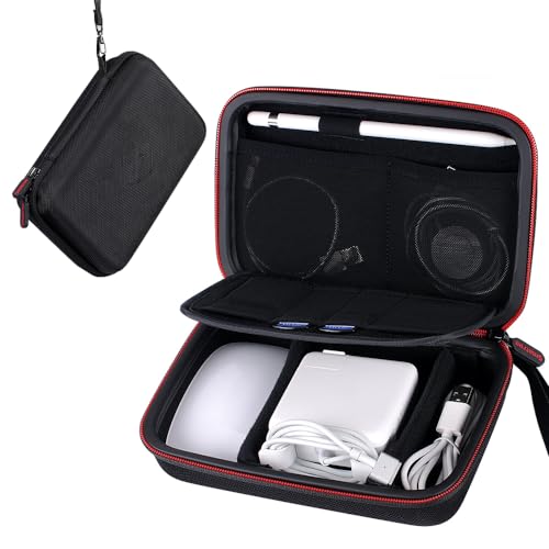 Smatree Hard Case Compatible for Apple14&16inch MacBook Pro's Pencil,Magic Mouse,Magsafe Power Adapter,BeatsX, Monster Magnetic Charging Cable,Travel MacBook Pro Accessories Organizer Bag,Black