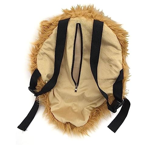 3d Animal Head Wall Mount, 3d Lion Head Backpack Bag, Stuffed Animal Backpack Simulation Lion Head Backpack Women/Men4