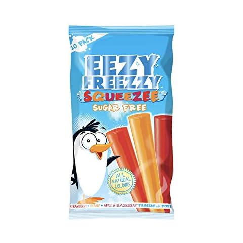 Eezy Freezzy Squeezee Sugar Free Freezable Pops, 10 x 50ml Cover