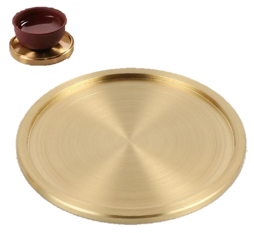 メタルうーぱ　真鍮製　ゴールド Amazon｜speed mao シンプル スタイリッシュ 真鍮 コースター