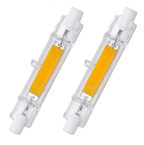 CTKcom 78 mm/3.1 in R7S LED Bulb (2 Pack) 110V 10W Warm White 3000K T3 J Type Halogen Bulb...