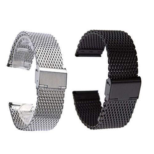 Fini les irritations avec ce bracelet mesh en acier inoxydable universel 22 mm
