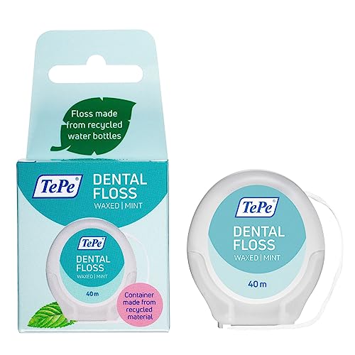 TePe Dental Floss, Zahnseide ohne PFAS, mehrere Fäden und eine größere Oberfläche sorgen für eine schonende und effiziente Reinigung der Zahnzwischenräume, für besonders enge Lücken